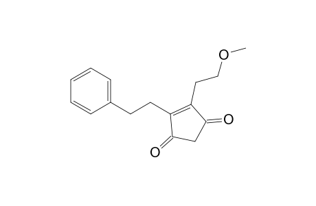 4-Cyclopentene-1,3-dione, 4-(2-methoxyethyl)-5-(2-phenylethyl)-