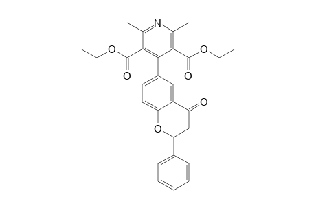 Diethyl 1,4-dihydro-2,6-dimethyl-4-(2'-phenyl-4H-[1']benzopyran-4'-oxo-6'-yl)-3,5-pyridinedicarboxylate