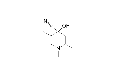 4-Hydroxy-1,2,5-trimethyl-4-piperidinecarbonitrile