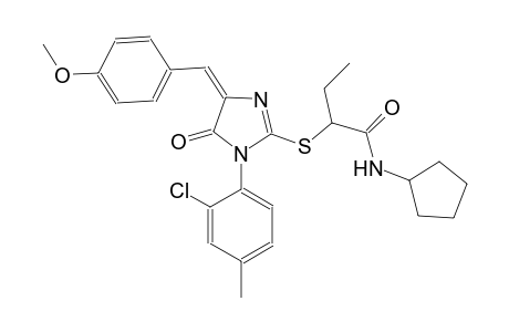 butanamide, 2-[[(4E)-1-(2-chloro-4-methylphenyl)-4,5-dihydro-4-[(4-methoxyphenyl)methylene]-5-oxo-1H-imidazol-2-yl]thio]-N-cyclopentyl-