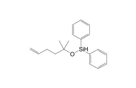 Diphenyl(2-methylhex-5-en-2-yloxy)silane