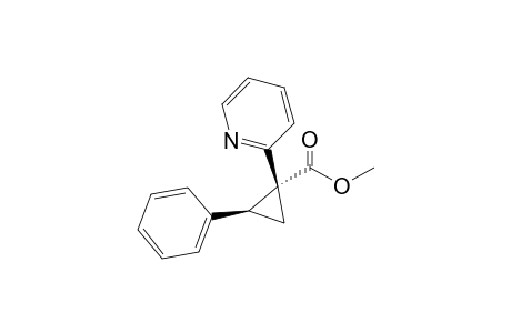 (1R,2S)-2-phenyl-1-(2-pyridinyl)-1-cyclopropanecarboxylic acid methyl ester