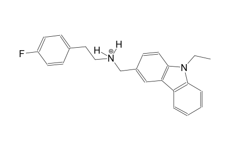 N-[(9-ethyl-9H-carbazol-3-yl)methyl]-2-(4-fluorophenyl)ethanaminium