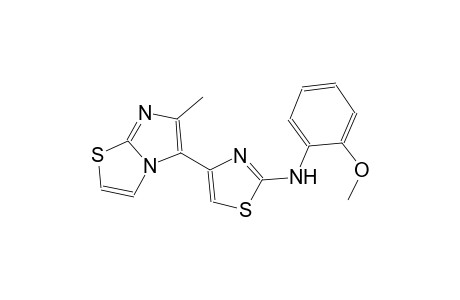 2-thiazolamine, N-(2-methoxyphenyl)-4-(6-methylimidazo[2,1-b]thiazol-5-yl)-