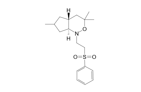 trans-2-(2'-phenylsulfonylethyl)-4,4,8-trimethyl-2-aza-3-oxabicyclo[4.3.0]nonanene