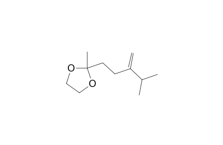 1,3-Dioxolane, 2-methyl-2-(4-methyl-3-methylenepentyl)-