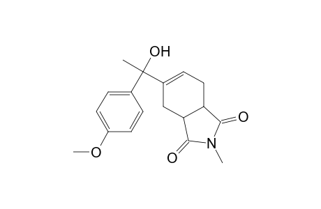 1H-Isoindole-1,3(2H)-dione, 3a,4,7,7a-tetrahydro-5-[1-hydroxy-1-(4-methoxyphenyl)ethyl]-2-methyl-,