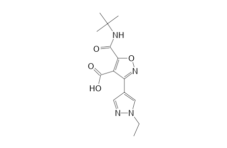 4-Isoxazolecarboxylic acid, 5-[[(1,1-dimethylethyl)amino]carbonyl]-3-(1-ethyl-1H-pyrazol-4-yl)-