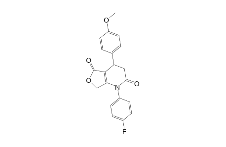 Furo[3,4-b]pyridine-2,5(1H,3H)-dione, 1-(4-fluorophenyl)-4,7-dihydro-4-(4-methoxyphenyl)-