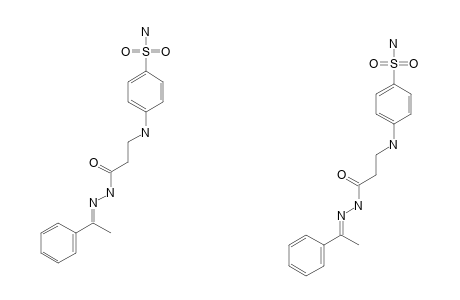 4-[[2-[N'-(1-PHENYLETHYLIDENE)-HYDRAZINECARBONYL]-ETHYL]-AMINO]-BENZENE-1-SULFONAMIDE