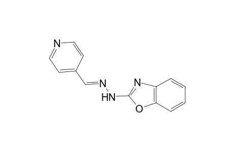 4-Pyridinecarboxaldehyde, 2-(2-benzoxazolyl)hydrazone