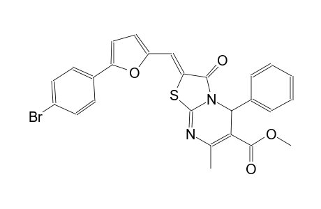 methyl (2Z)-2-{[5-(4-bromophenyl)-2-furyl]methylene}-7-methyl-3-oxo-5-phenyl-2,3-dihydro-5H-[1,3]thiazolo[3,2-a]pyrimidine-6-carboxylate