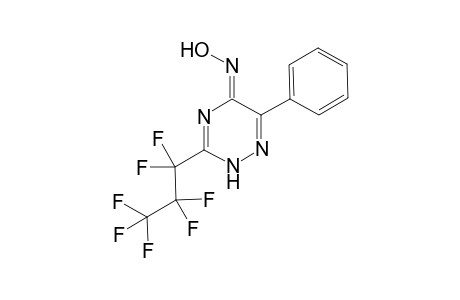 (Z)-3-Perfluoropropyl-6-phenyl-2H-1,2,4-triazin-5-one oxime