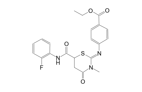 benzoic acid, 4-[[(2Z)-6-[[(2-fluorophenyl)amino]carbonyl]tetrahydro-3-methyl-4-oxo-2H-1,3-thiazin-2-ylidene]amino]-, ethyl ester