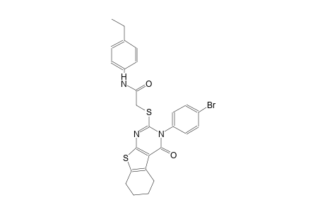 2-{[3-(4-bromophenyl)-4-oxo-3,4,5,6,7,8-hexahydro[1]benzothieno[2,3-d]pyrimidin-2-yl]sulfanyl}-N-(4-ethylphenyl)acetamide