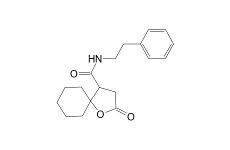 2-Oxo-1-oxa-spiro[4.5]decane-4-carboxylic acid phenethyl-amide