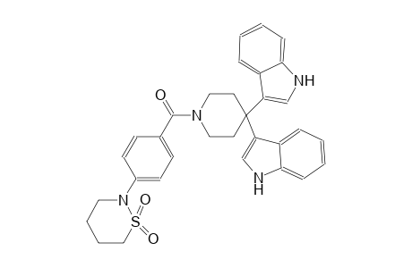 1H-indole, 3-[4-(1H-indol-3-yl)-1-[4-(tetrahydro-1,1-dioxido-2H-1,2-thiazin-2-yl)benzoyl]-4-piperidinyl]-