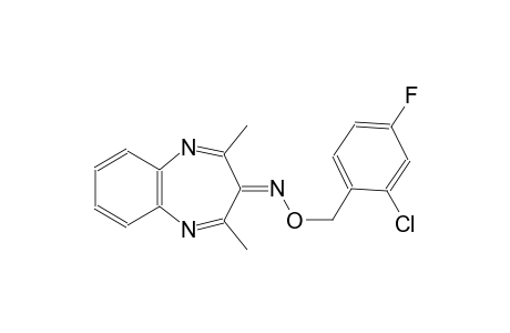 3H-1,5-benzodiazepin-3-one, 2,4-dimethyl-, O-[(2-chloro-4-fluorophenyl)methyl]oxime