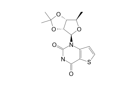1-(5-DEOXY-2,3-O-ISOPROPYLIDENE-BETA-D-RIBOFURANOSYL)-THIENO-[3.2-D]-PYRIMIDINE-2,4-DIONE