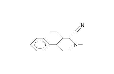 1-Methyl-2-cyano-3-ethyl-4-phenyl-piperidine