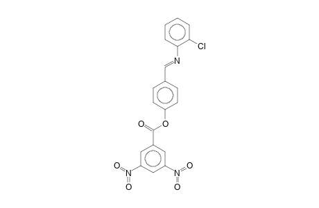 4-((Z)-[(2-Chlorophenyl)imino]methyl)phenyl 3,5-dinitrobenzoate