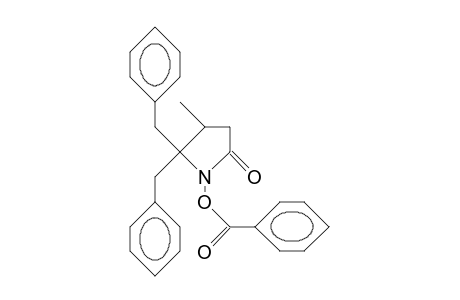 1-Benzoyloxy-5,5-dibenzyl-4-methyl-pyrrolidin-2-one