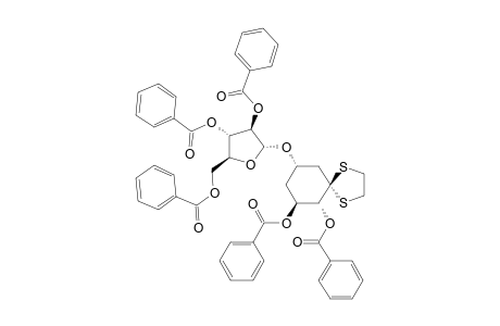 (2S,3R,5R)-2,3-DIBENOYLOXY-5-(2',3',5'-TRI-O-BENZOYL-ALPHA-D-ARABINOFURANOSYLOXY)-CYCLOHEXANONE-ETHYLENE-DITHIOACETAL