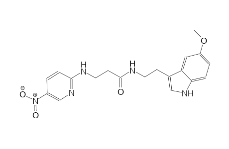 propanamide, N-[2-(5-methoxy-1H-indol-3-yl)ethyl]-3-[(5-nitro-2-pyridinyl)amino]-