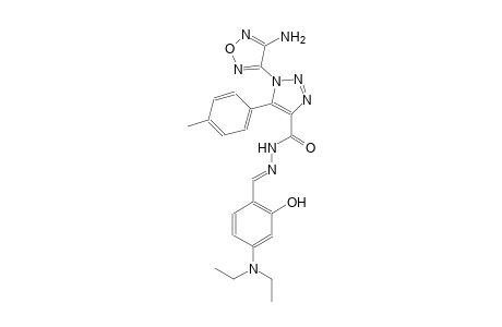 1-(4-amino-1,2,5-oxadiazol-3-yl)-N'-{(E)-[4-(diethylamino)-2-hydroxyphenyl]methylidene}-5-(4-methylphenyl)-1H-1,2,3-triazole-4-carbohydrazide