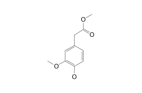 Acetic acid, (4-hydroxy-3-methoxyphenyl)-, methyl ester