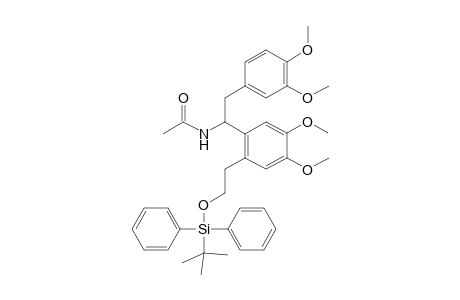 N-[1-[2-[2-[tert-butyl(diphenyl)silyl]oxyethyl]-4,5-dimethoxy-phenyl]-2-(3,4-dimethoxyphenyl)ethyl]ethanamide