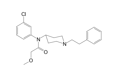N-3-Chlorophenyl-2-methoxy-N-[1-(2-phenylethyl)piperidin-4-yl]acetamide