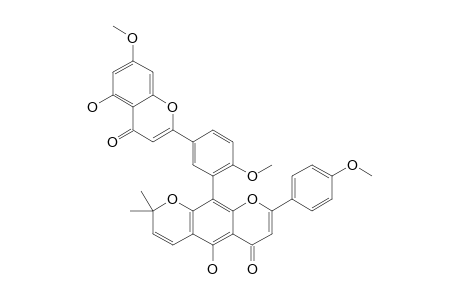 Pyrano-amentoflavone - 7,4',4'''-Trimethyl Ether
