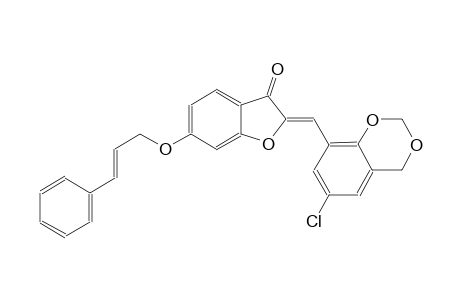 3(2H)-benzofuranone, 2-[(6-chloro-4H-1,3-benzodioxin-8-yl)methylene]-6-[[(2E)-3-phenyl-2-propenyl]oxy]-, (2Z)-