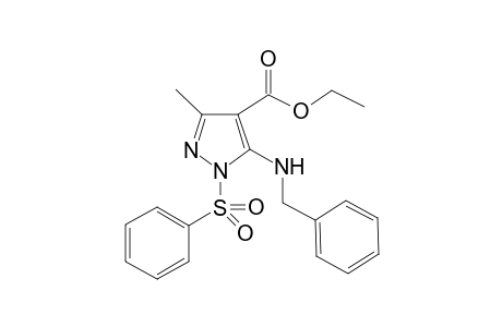 Ethyl 5-(benzylamino)-3-methyl-1-(phenylsulfonyl)-1H-pyrazole-4-carboxylate