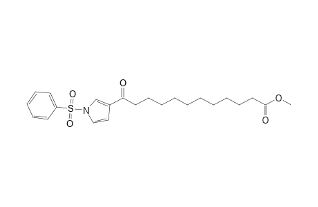 Methyl 12-oxo-12-[1'-(phenylsulfonyl)-1H-pyrrol-3'-yl]-dodecanoate