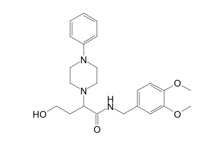 .alpha.-(4'-Phenylpiperazinyl) - .gamma.-hydroxybutanoyl-N-(3",4"-dimethoxybenzyl)amide