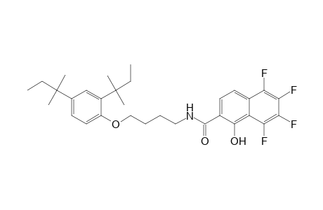 2-Naphthalenecarboxamide, N-[4-[2,4-bis(1,1-dimethylpropyl)phenoxy]butyl]-5,6,7,8-tetrafluoro-1-hydroxy-