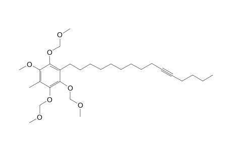 1-Methoxy-2,4,5-tris(methoxymethoxy)-6-methyl-3-pentadec-10-ynyl-benzene