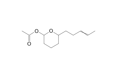 Acetic acid 6-pent-3-enyl-tetrahydro-pyran-2-yl ester