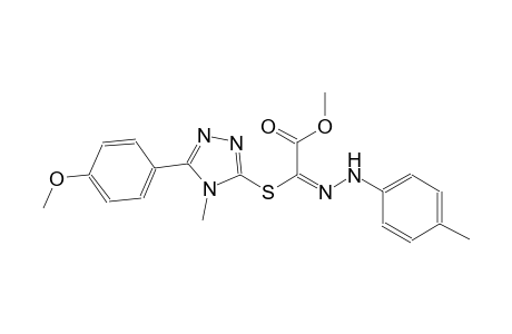 methyl (2E)-{[5-(4-methoxyphenyl)-4-methyl-4H-1,2,4-triazol-3-yl]sulfanyl}[(4-methylphenyl)hydrazono]ethanoate
