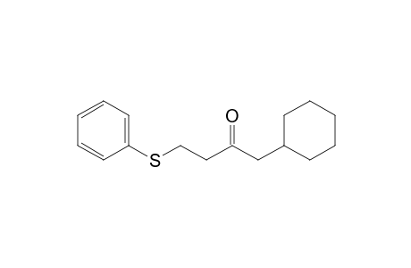 2-Butanone, 1-cyclohexyl-4-(phenylthio)-