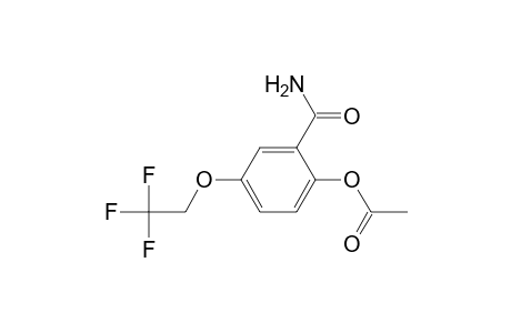 1-(2,2,2-trifluoroethoxy)-3-aminocarbonyl-4-acetoxybenzene