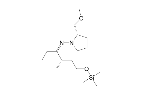 1-Pyrrolidinamine, N-[1-ethyl-2-methyl-4-[(trimethylsilyl)oxy]butylidene]-2-(methoxymethyl)-, [S-[R*,R*-(Z)]]-