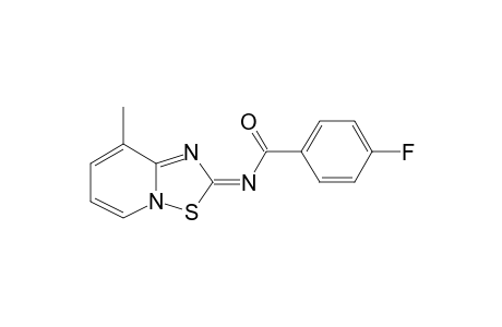 4-Fluoro-N-[(2E)-8-methyl-2H-pyrido[1,2-b][1,2,4]thiadiazol-2-ylidene]benzamide