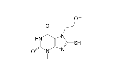 7-(2-Methoxyethyl)-3-methyl-8-sulfanylidene-9H-purine-2,6-dione