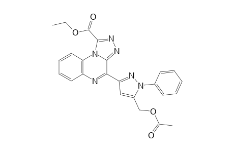 Ethyl 4-[5-(acetoxymethyl)-1-phenyl-1H-pyrazol-3-yl]-[1,2,4]triazolo[4,3-a]quinoxaline-1-carboxylate