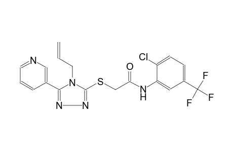 acetamide, N-[2-chloro-5-(trifluoromethyl)phenyl]-2-[[4-(2-propenyl)-5-(3-pyridinyl)-4H-1,2,4-triazol-3-yl]thio]-