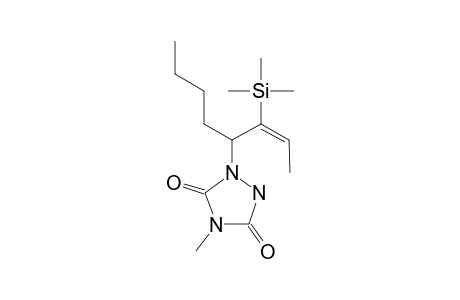 (E)-1-[1-butyl-2-(trimethylsilyl)-2-butenyl]-4-methyl-1,2,4-triazolidine-3,5-dione