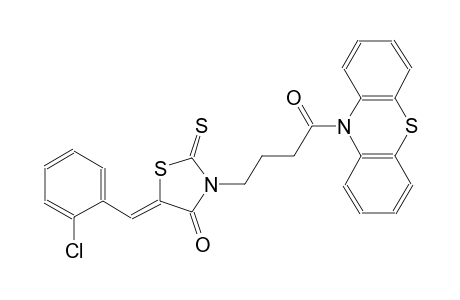 (5Z)-5-(2-chlorobenzylidene)-3-[4-oxo-4-(10H-phenothiazin-10-yl)butyl]-2-thioxo-1,3-thiazolidin-4-one